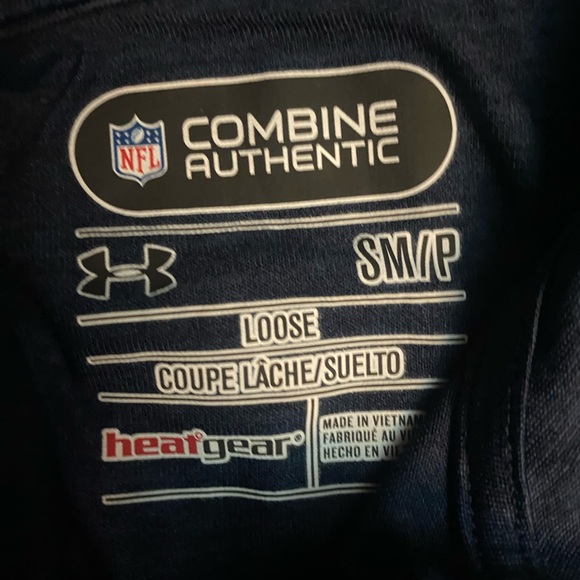 Chicago Bears Women's Navy Blue Quarter-Zip Pullover - Picture 5 of 5